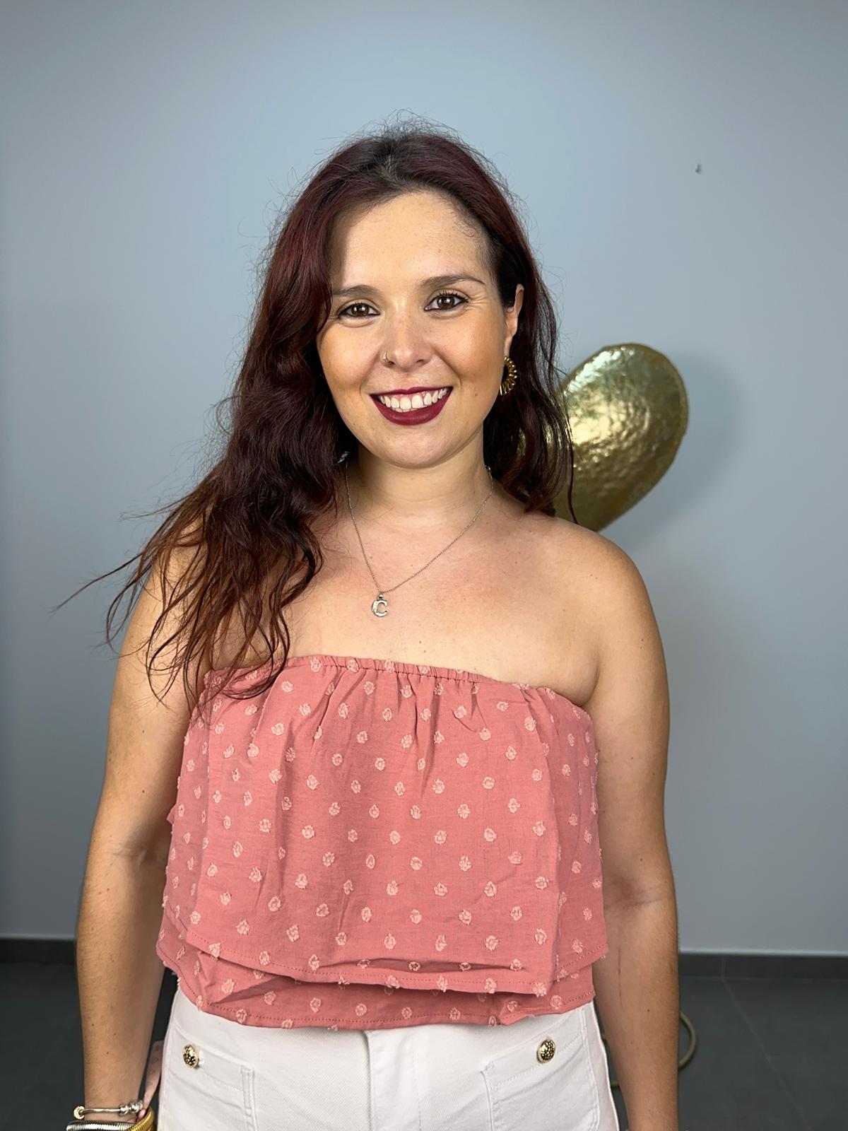 Top Plumeti rosa