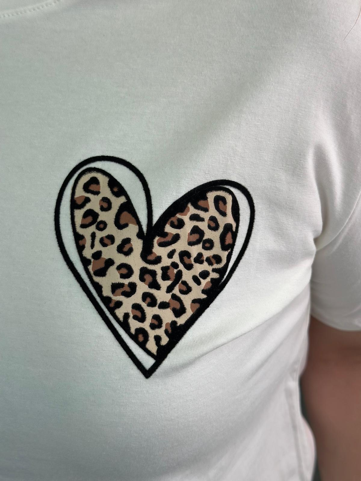 Camiseta Corazón blanca