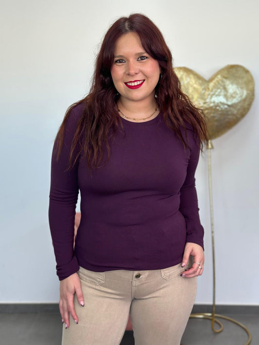 Camiseta Nube berenjena