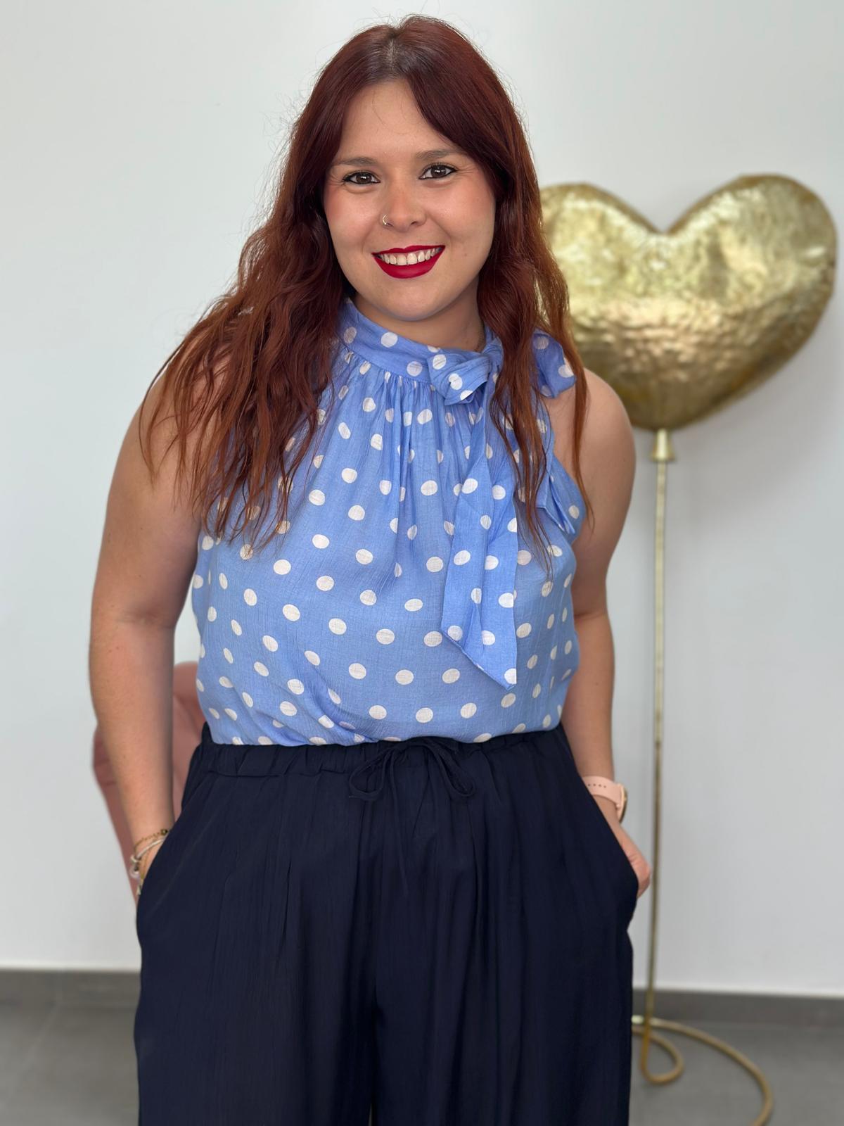 Blusa Gala celeste
