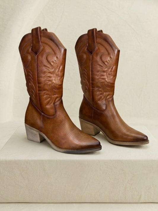 Botas Cowboy camel