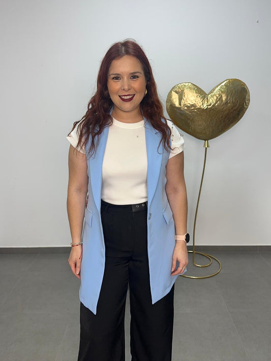 Chaleco traje azul bebé