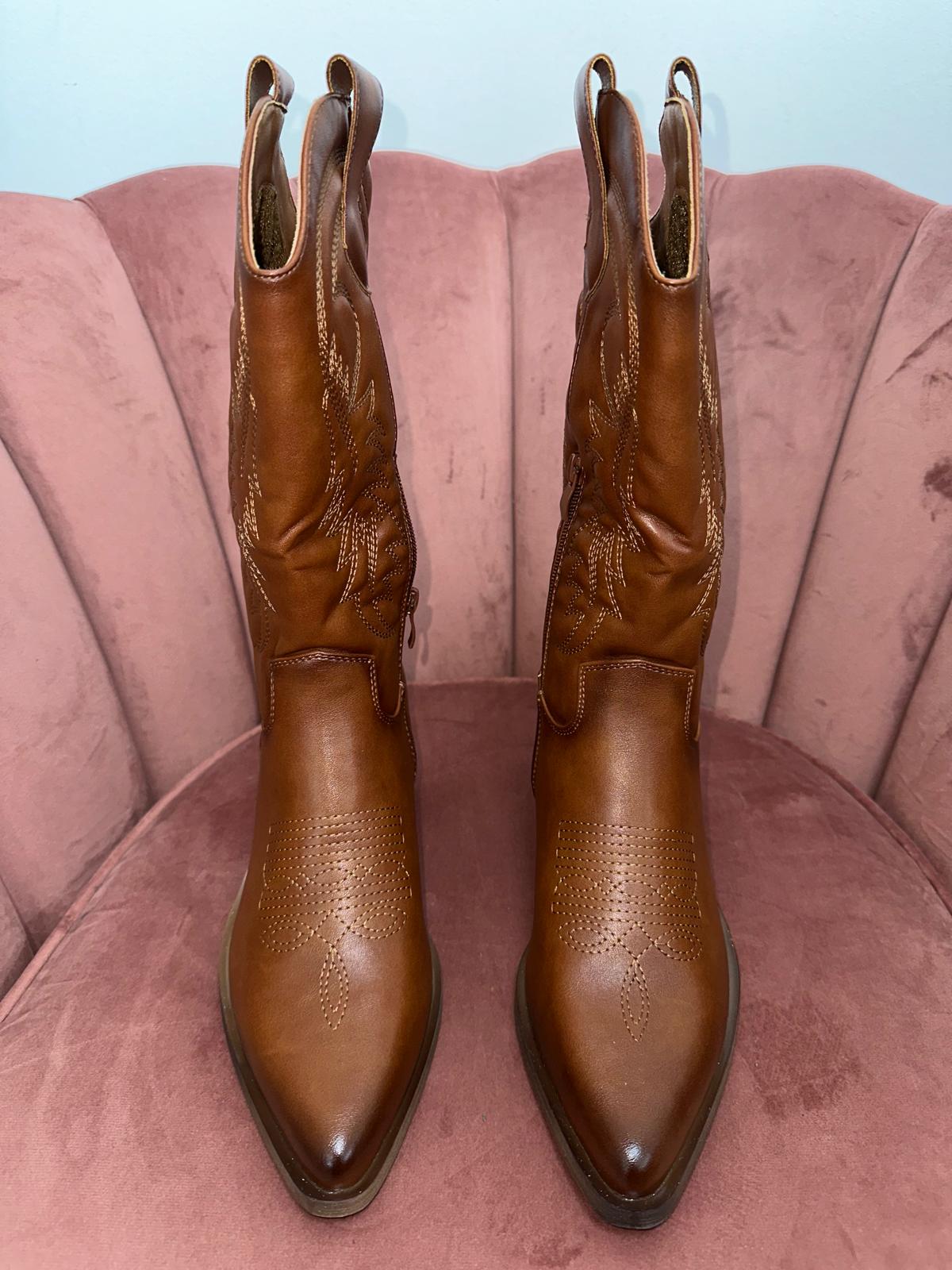 Botas Cowboy camel