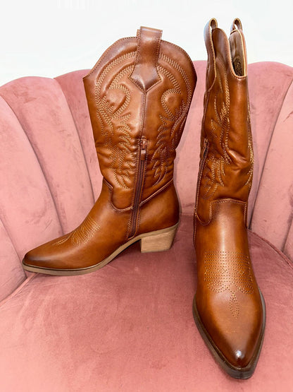 Botas Cowboy camel