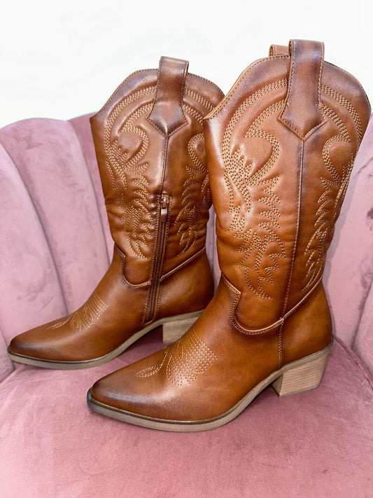 Botas Cowboy camel