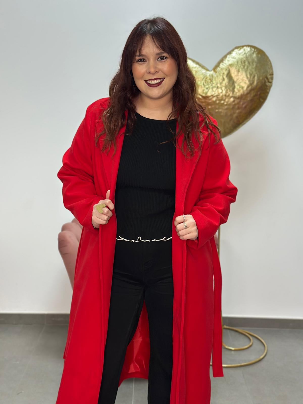 Abrigo paño rojo