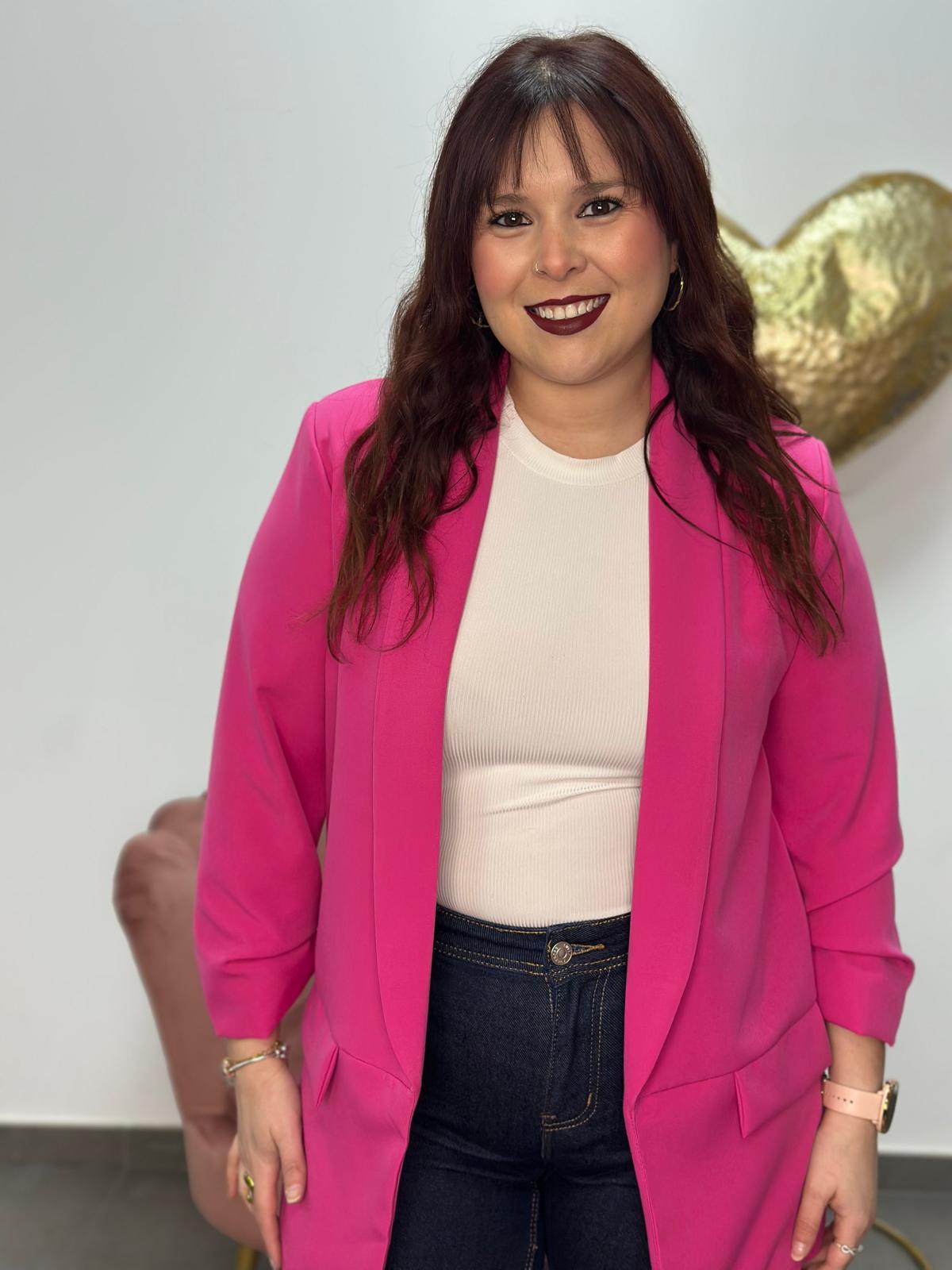 Blazer Puerto fucsia