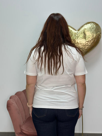 Camiseta Primavera blanca