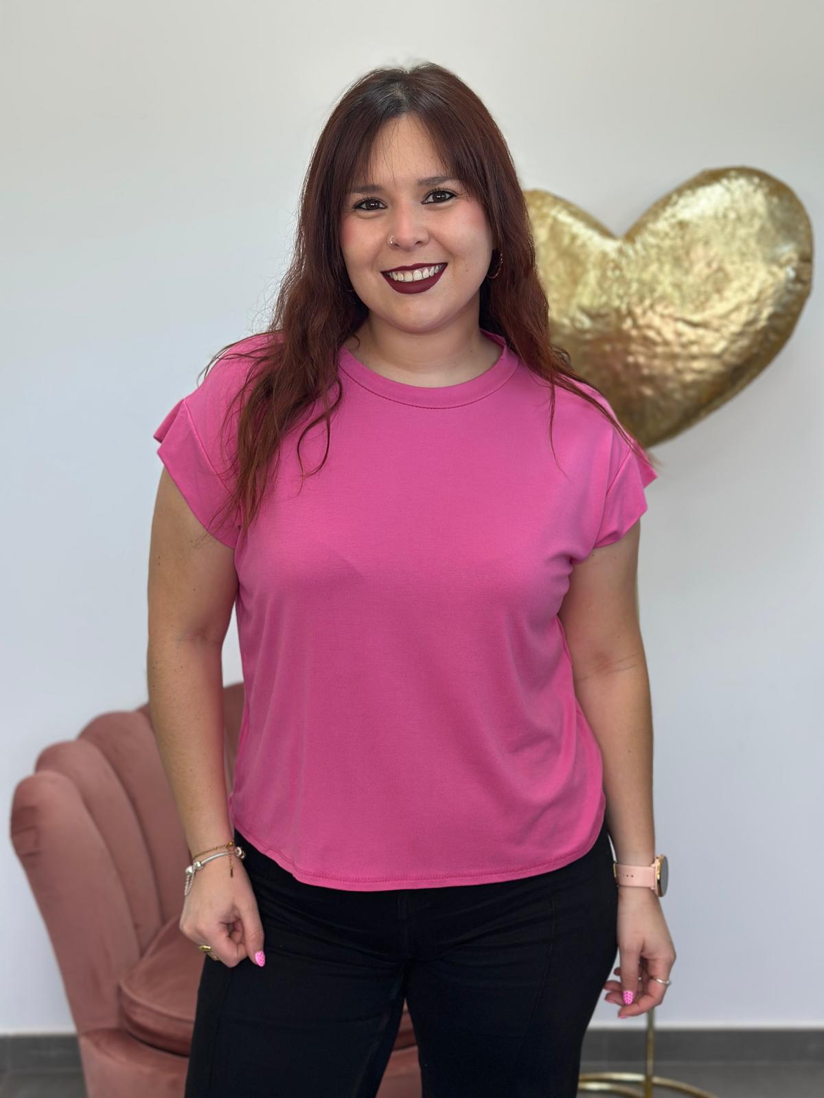 Camiseta Basic fucsia