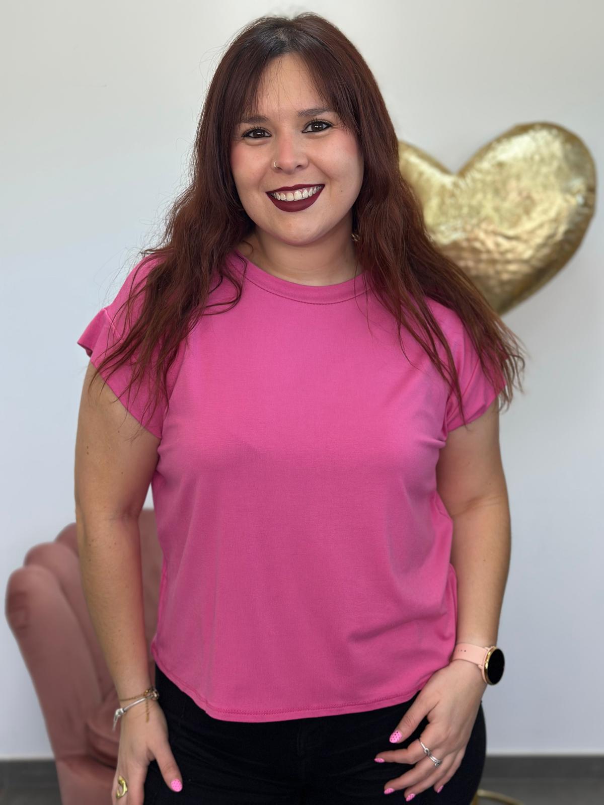 Camiseta Basic fucsia
