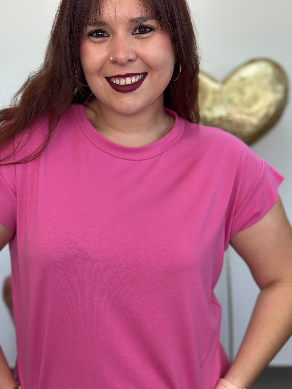 Camiseta Basic fucsia