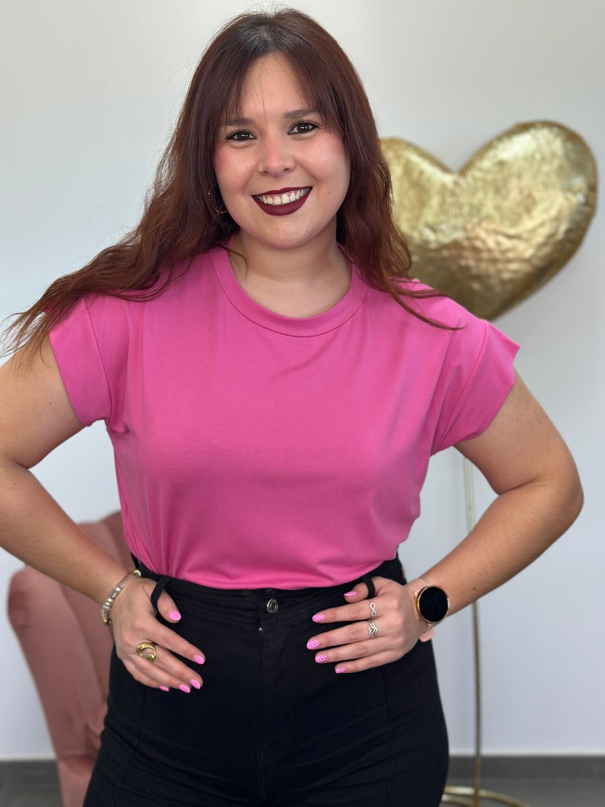 Camiseta Basic fucsia