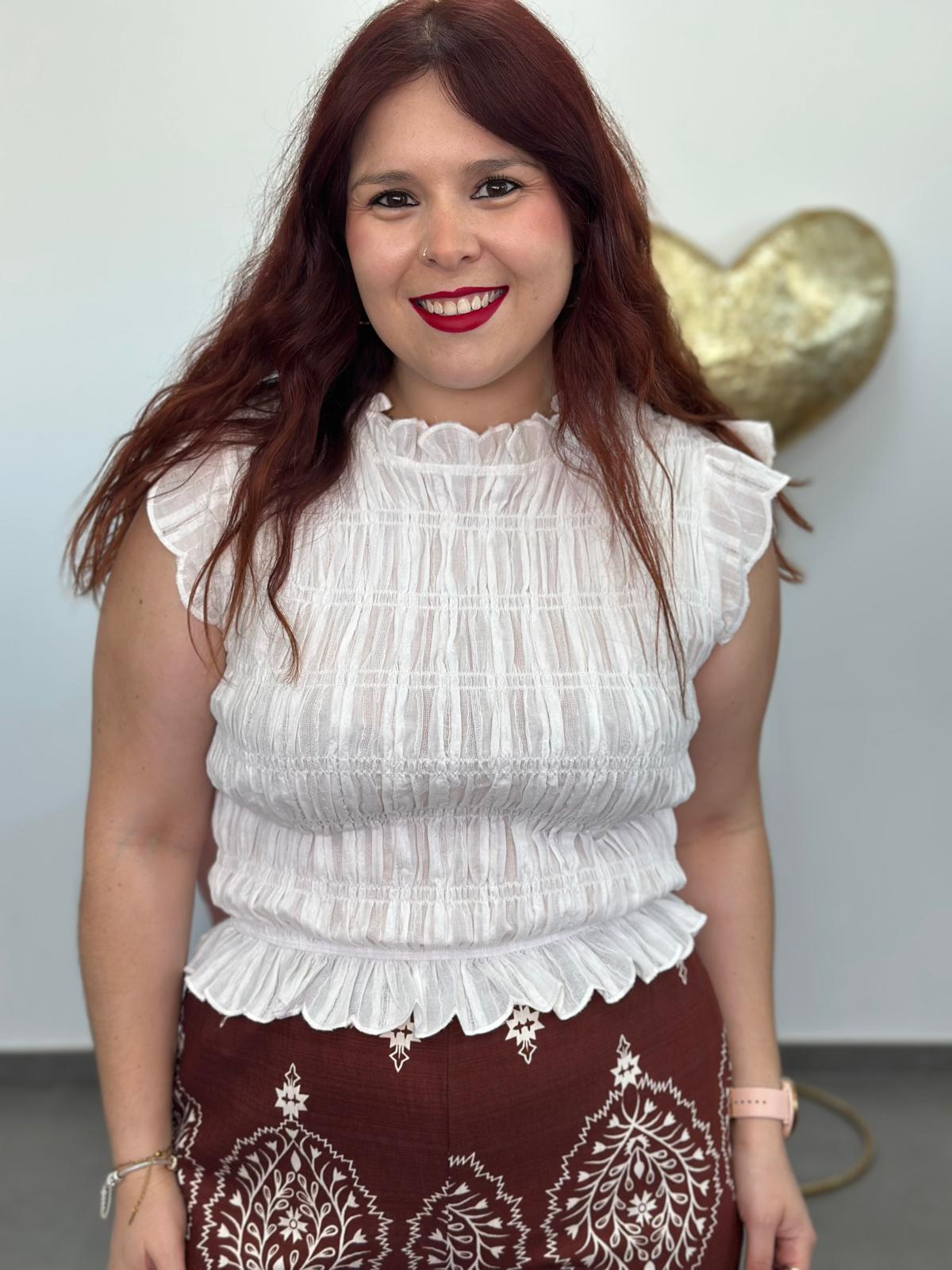 Top Mía blanco