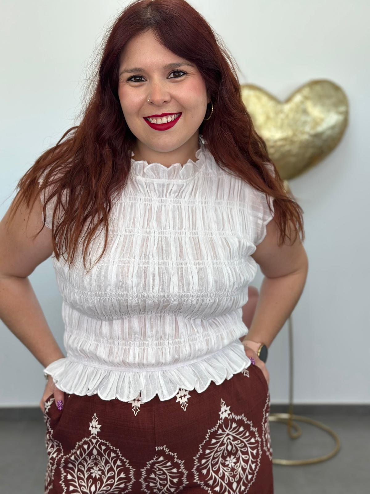 Top Mía blanco