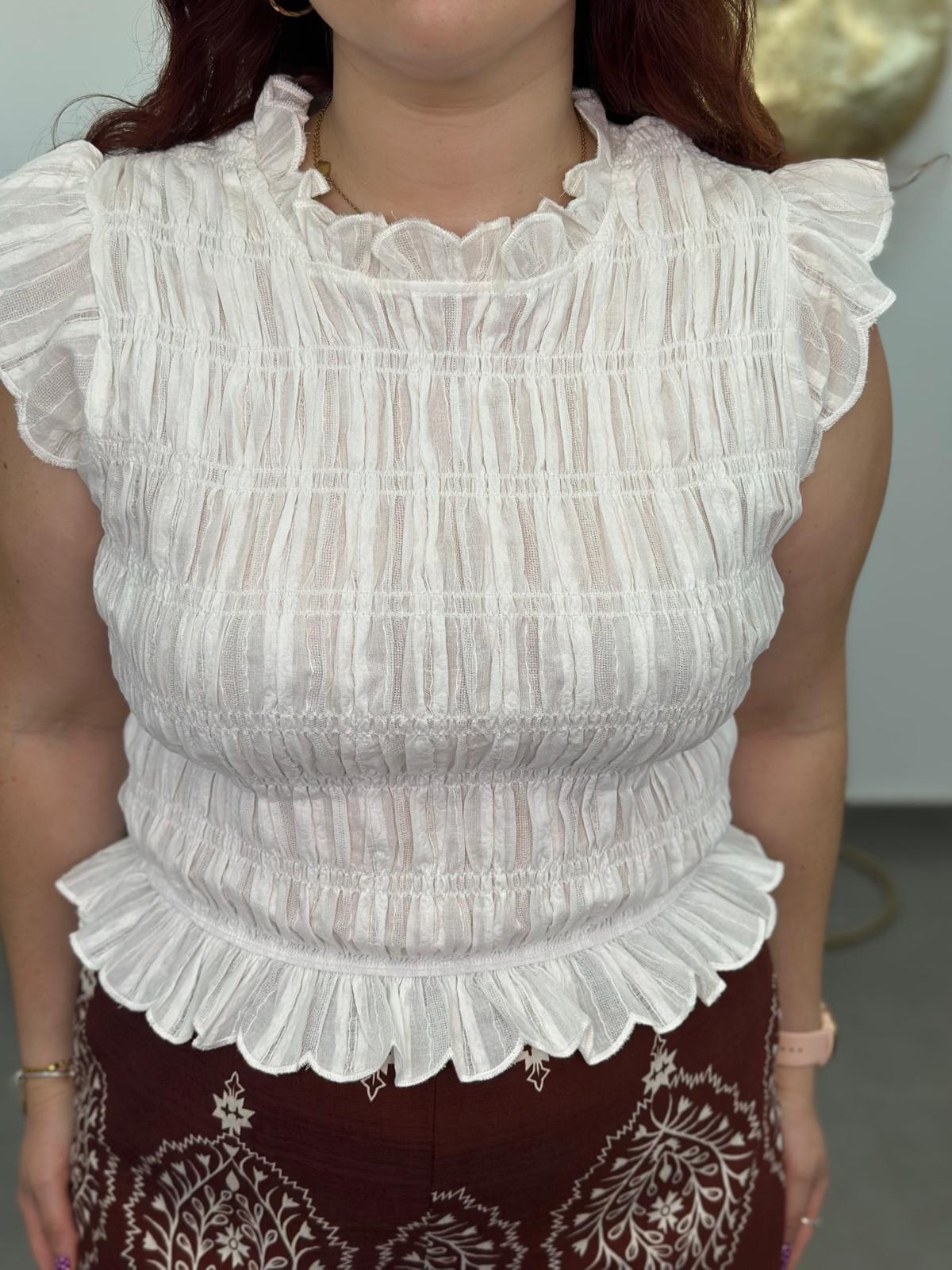 Top Mía blanco