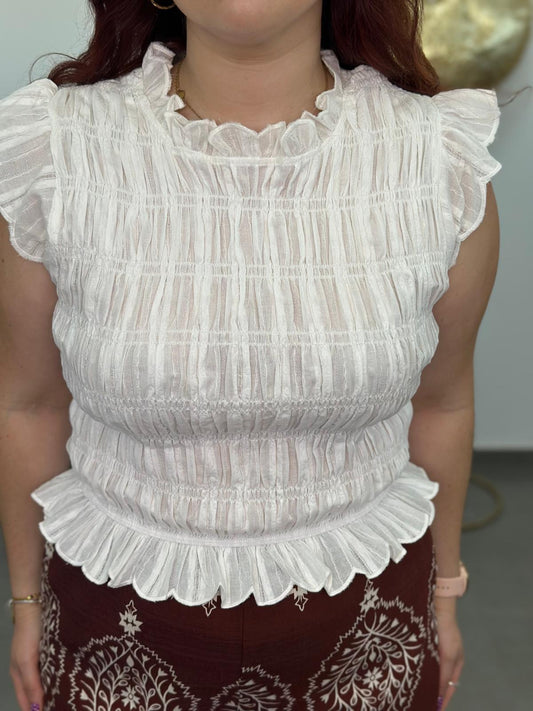 Top Mía blanco