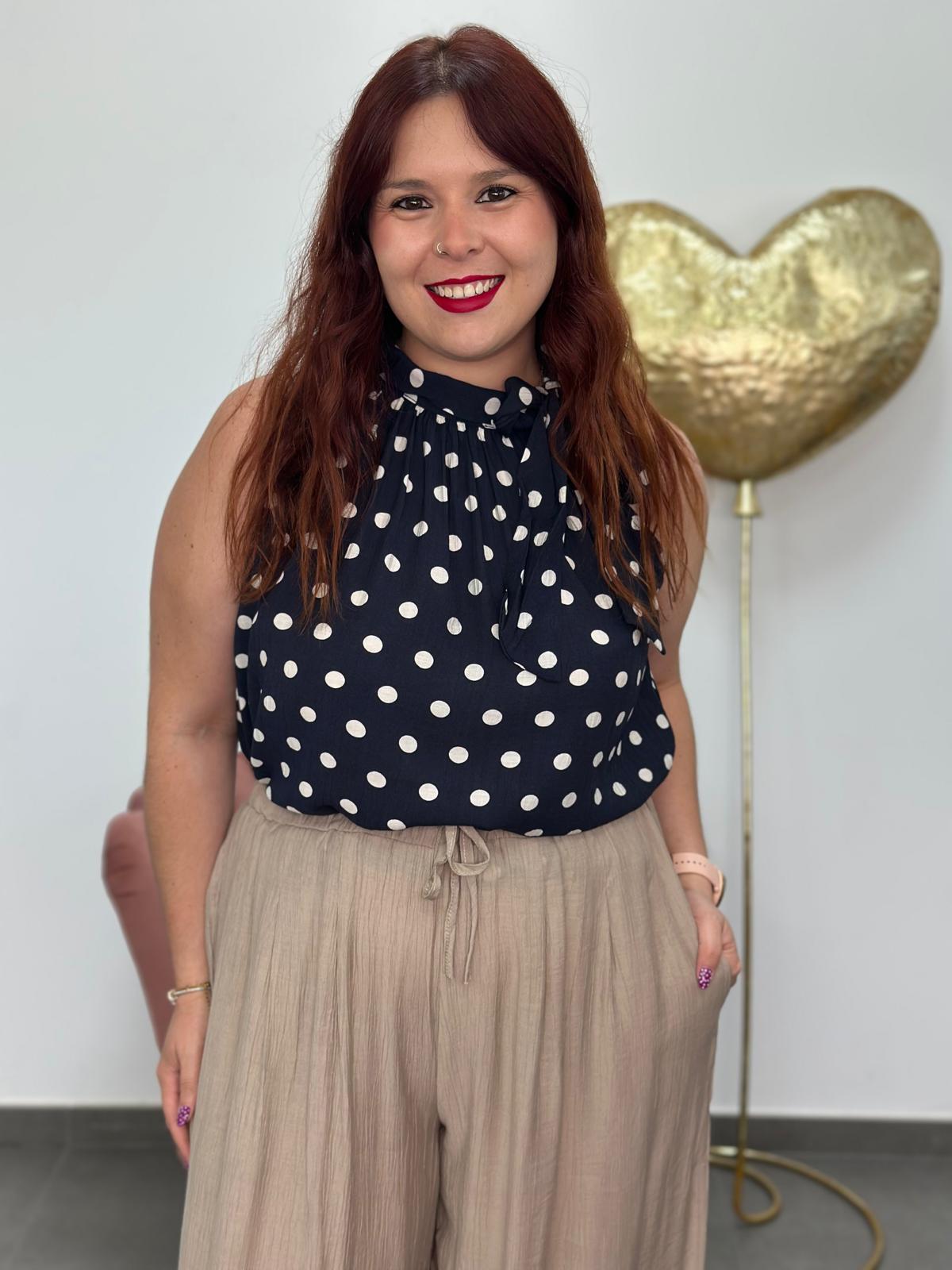 Blusa Gala azul marino