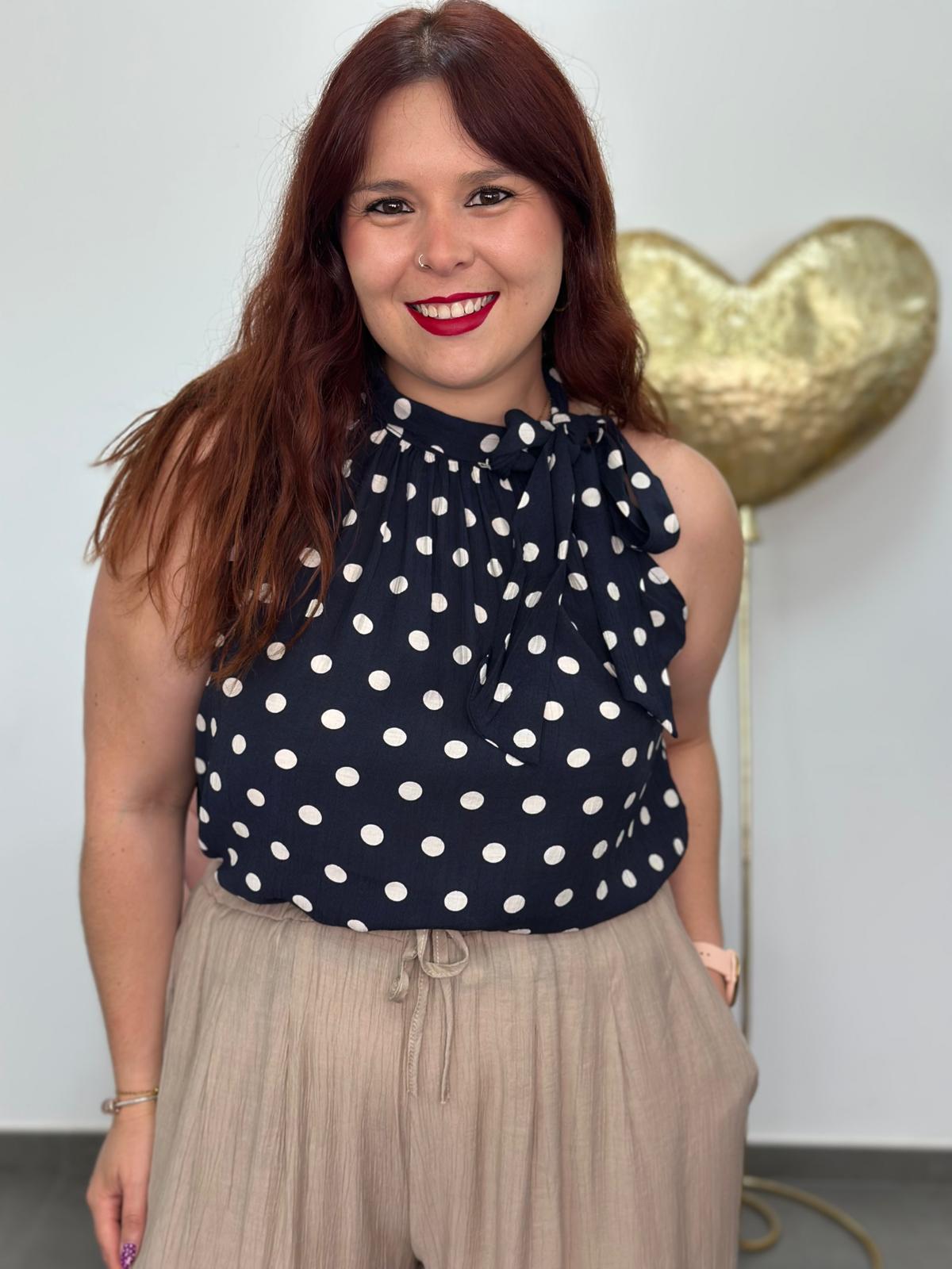 Blusa Gala azul marino