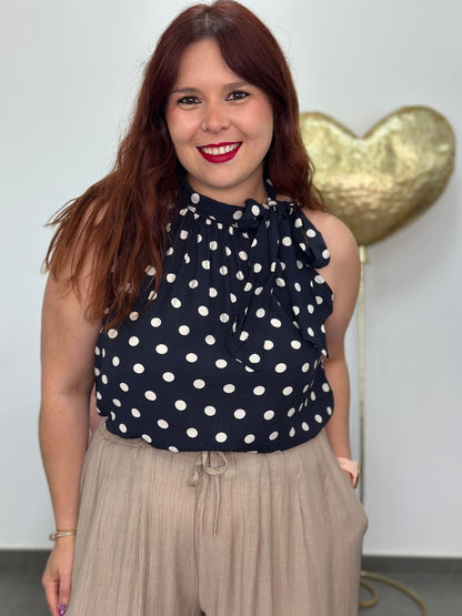 Blusa Gala azul marino