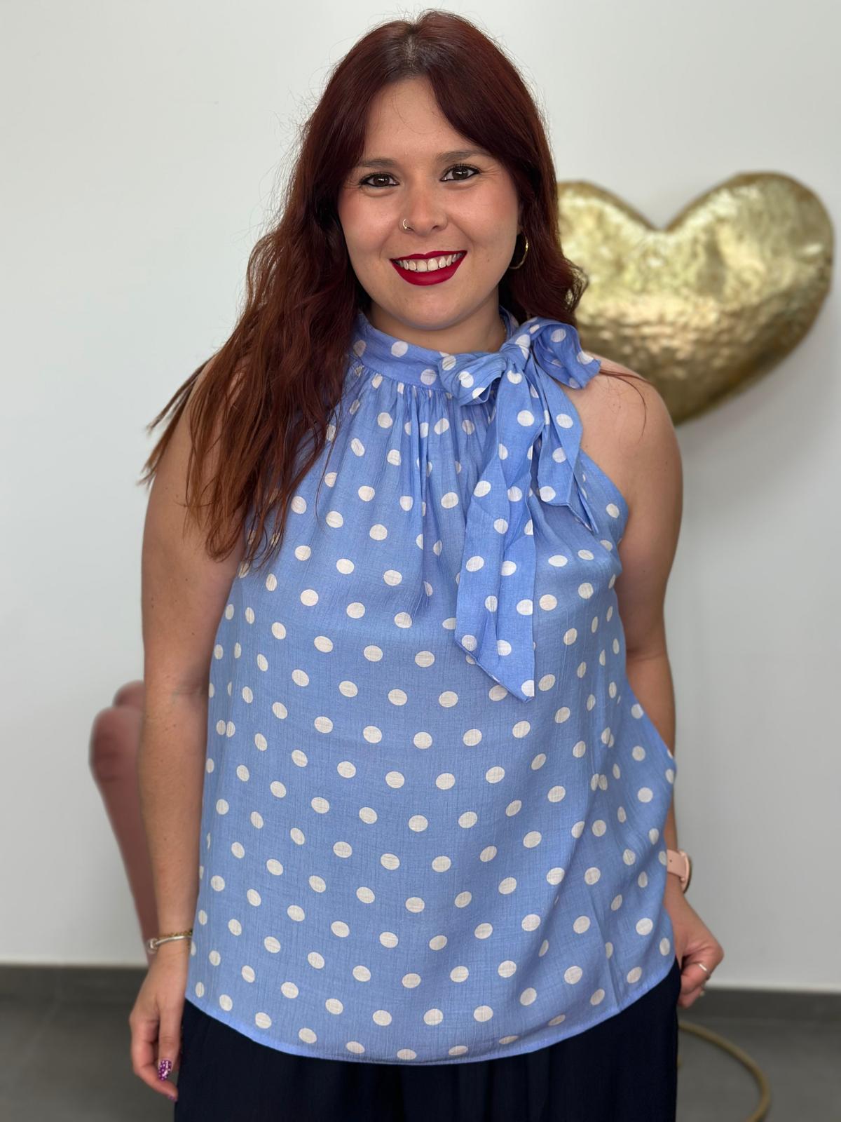 Blusa Gala celeste