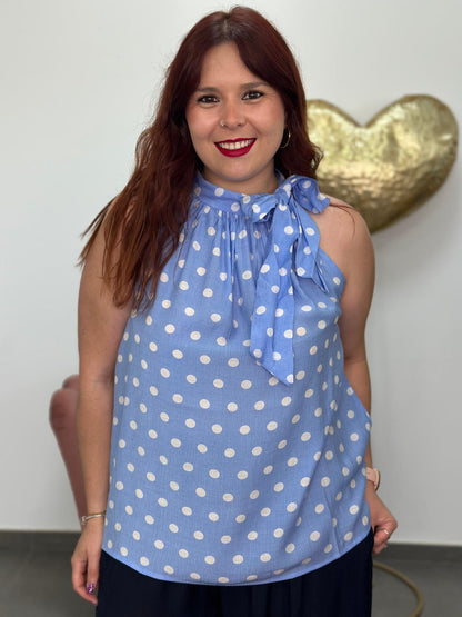 Blusa Gala celeste