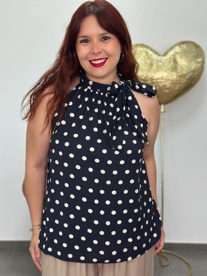 Blusa Gala azul marino