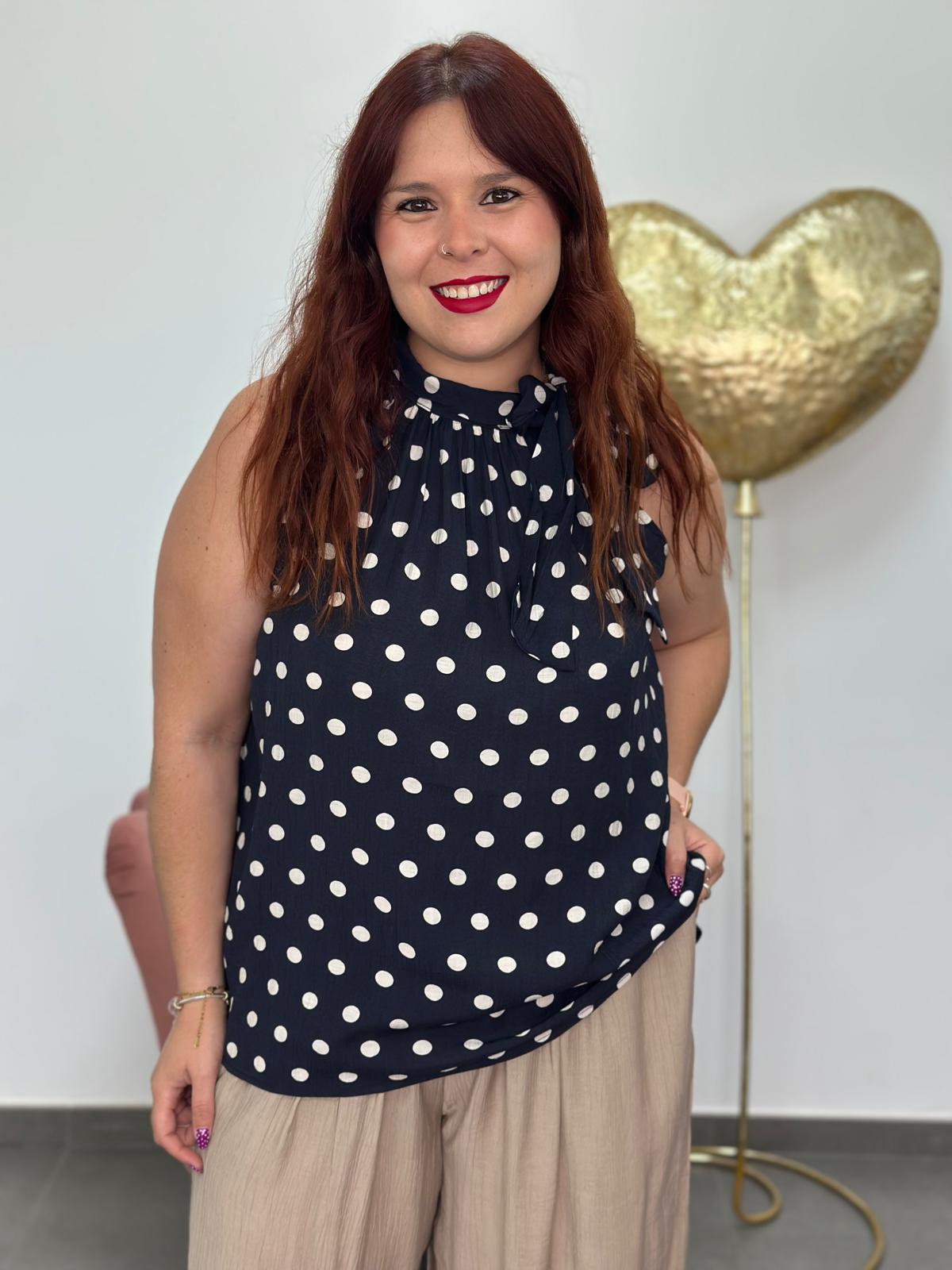 Blusa Gala azul marino