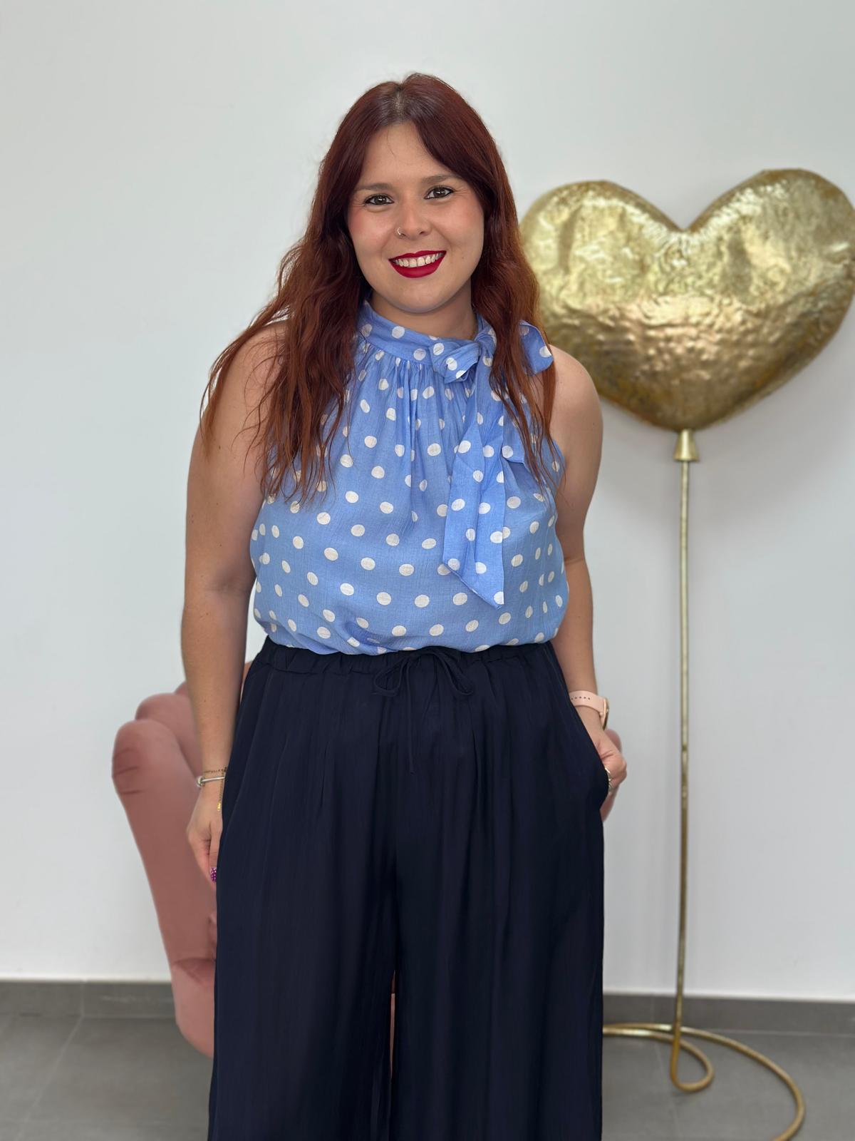 Blusa Gala celeste