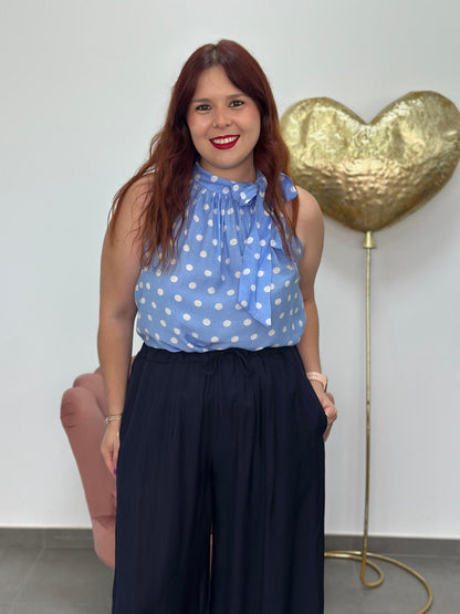 Blusa Gala celeste