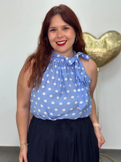 Blusa Gala celeste
