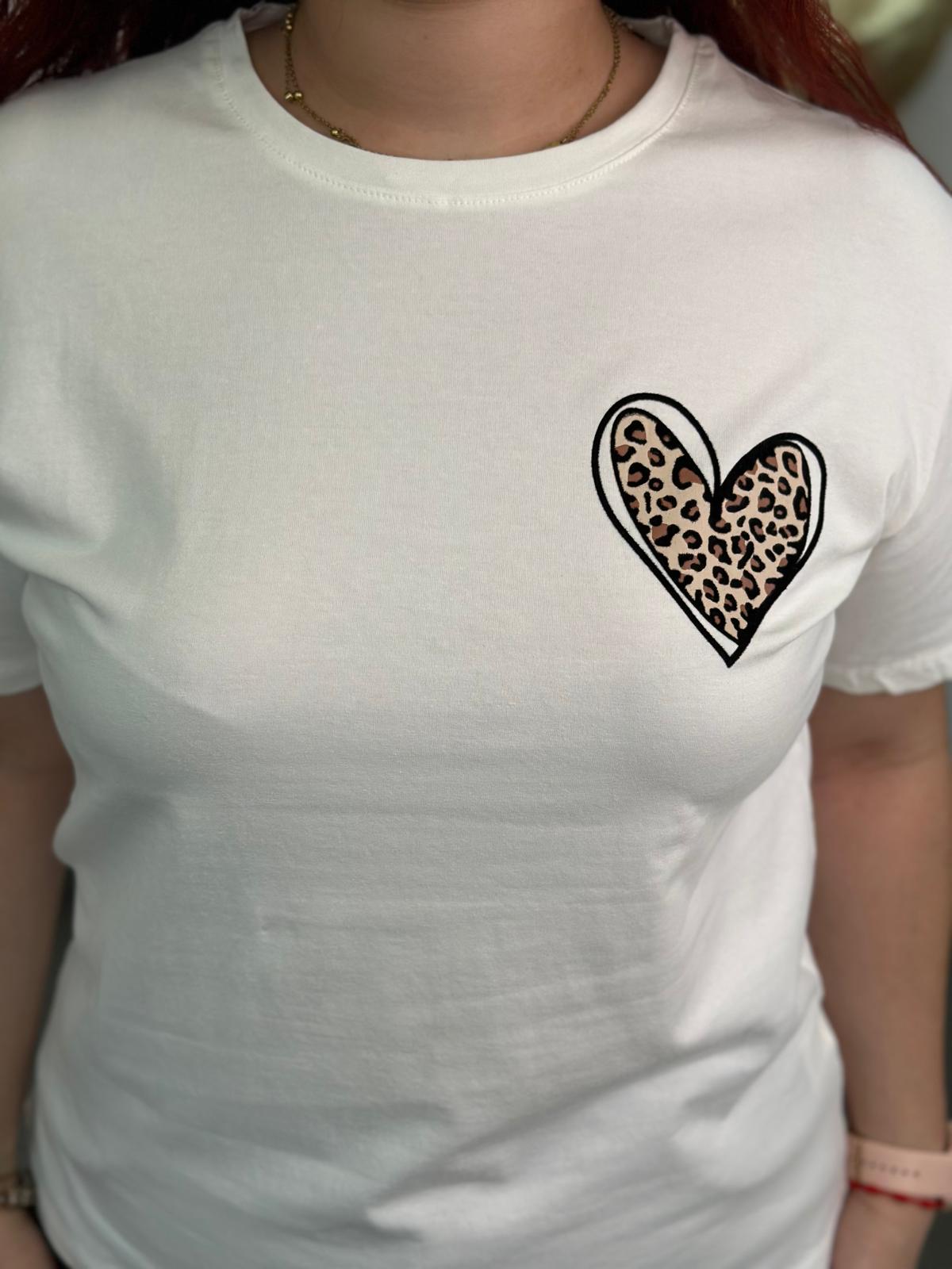 Camiseta Corazón blanca