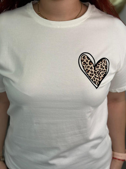 Camiseta Corazón blanca