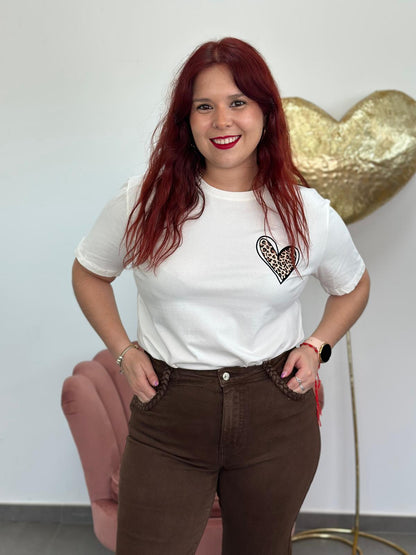 Camiseta Corazón blanca