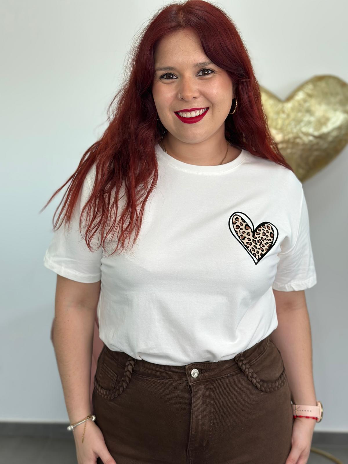 Camiseta Corazón blanca