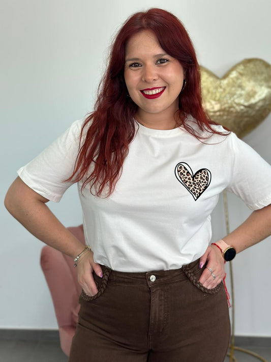 Camiseta Corazón blanca