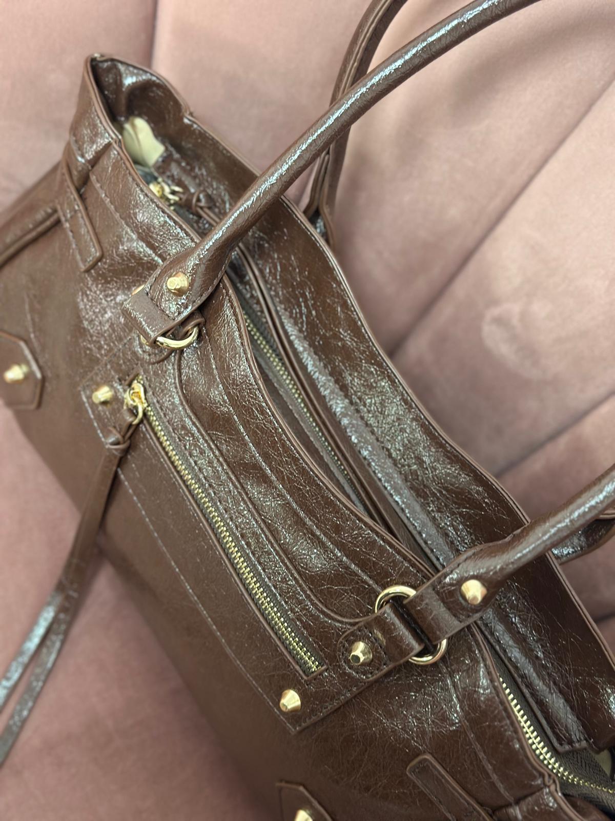 Bolso Mónaco marrón chocolate