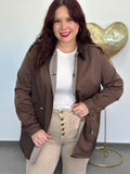 Chaqueta Reversible Londres marrón chocolate