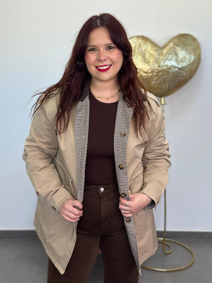 Chaqueta Reversible Londres beige