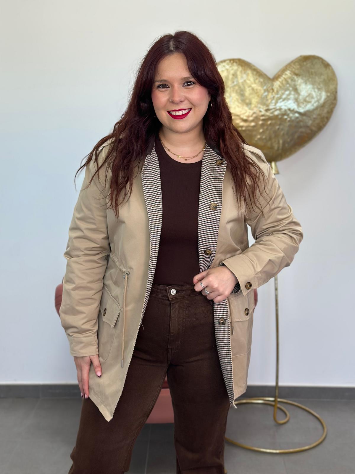 Chaqueta Reversible Londres beige