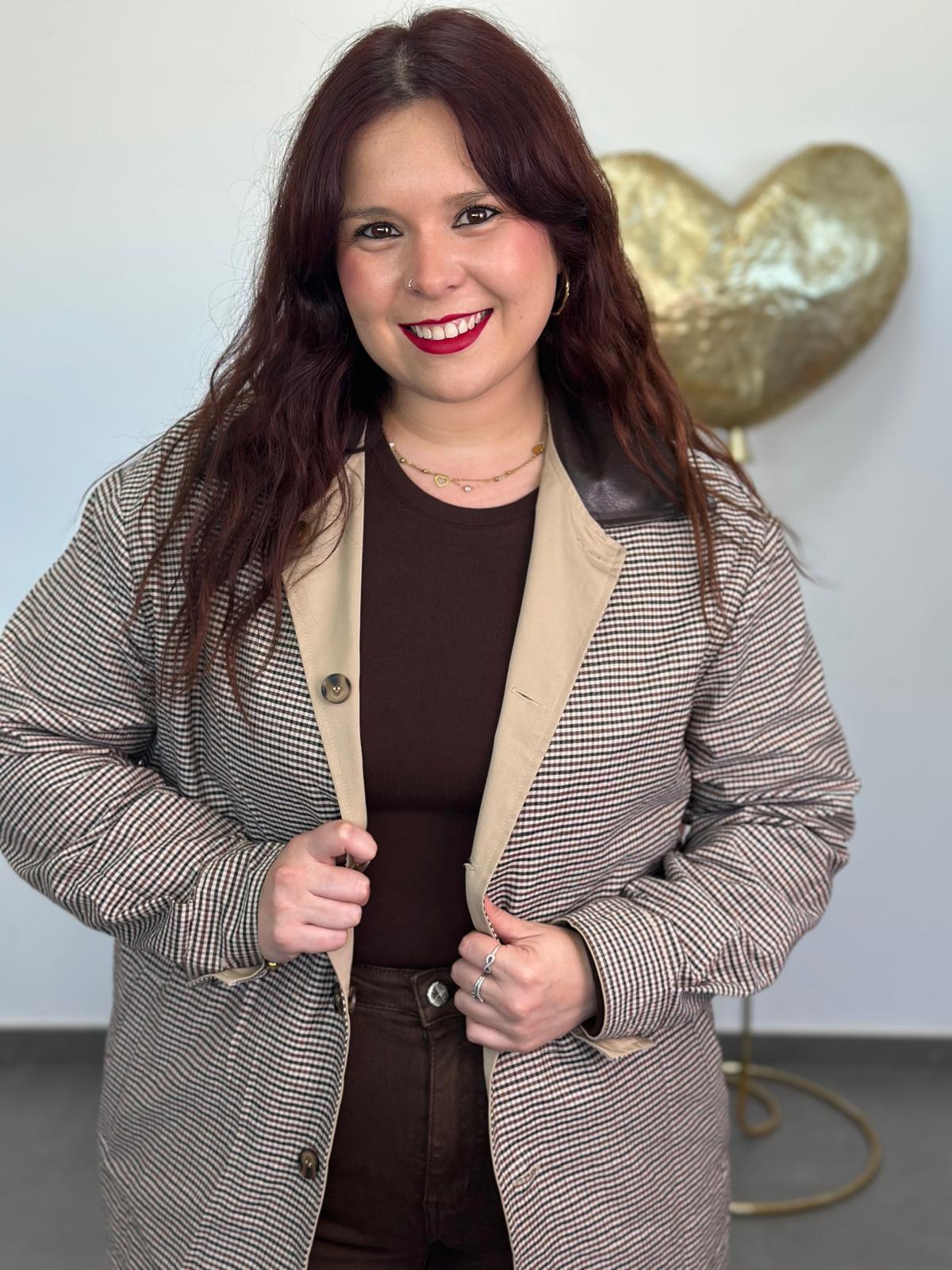 Chaqueta Reversible Londres beige