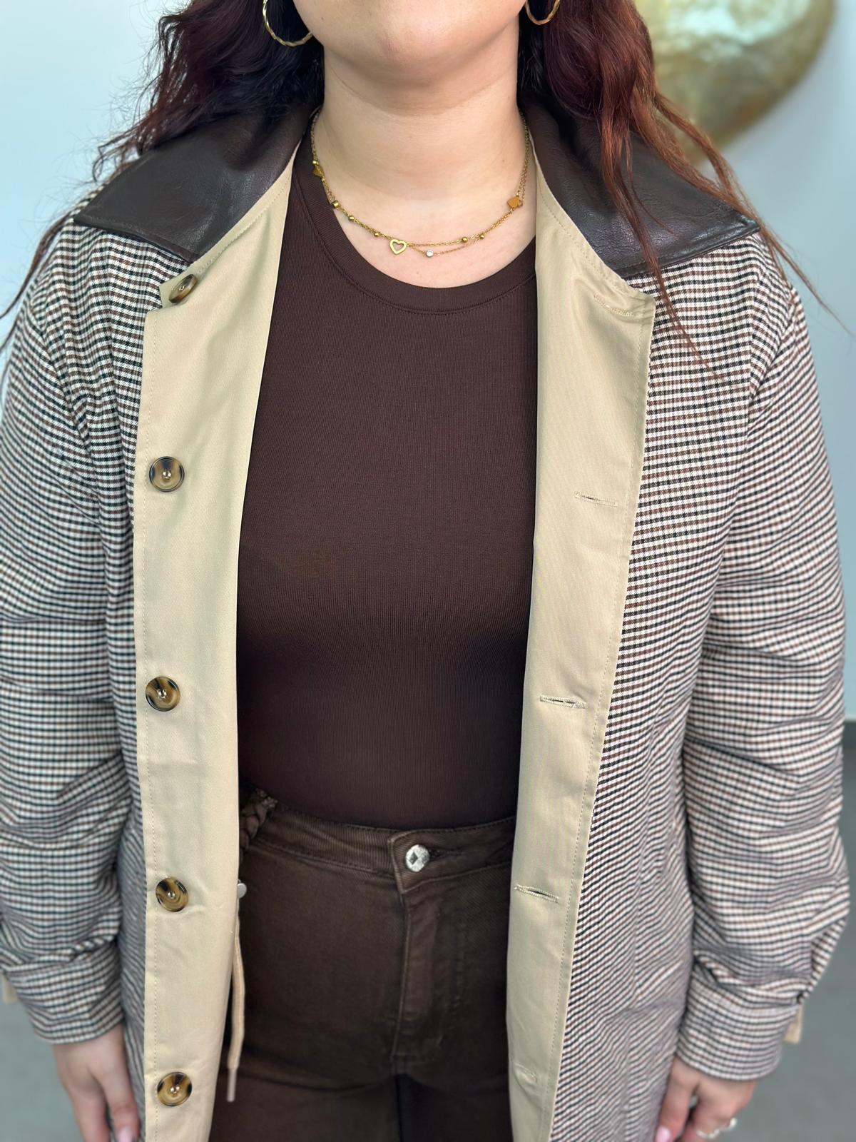 Chaqueta Reversible Londres beige