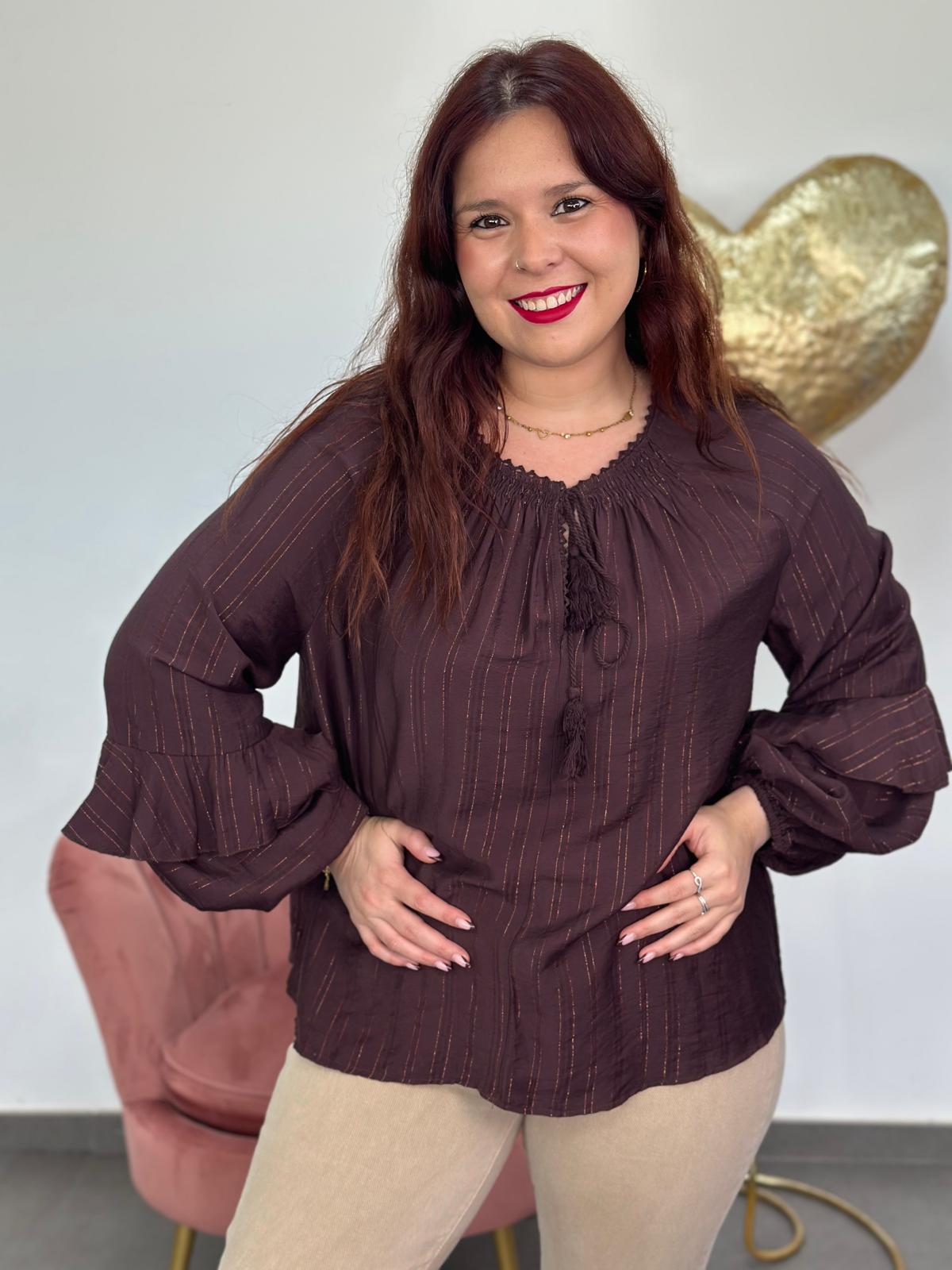 Blusa Gala berenjena