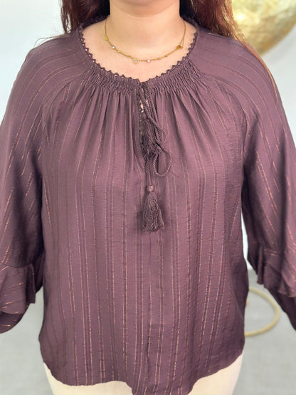 Blusa Gala berenjena