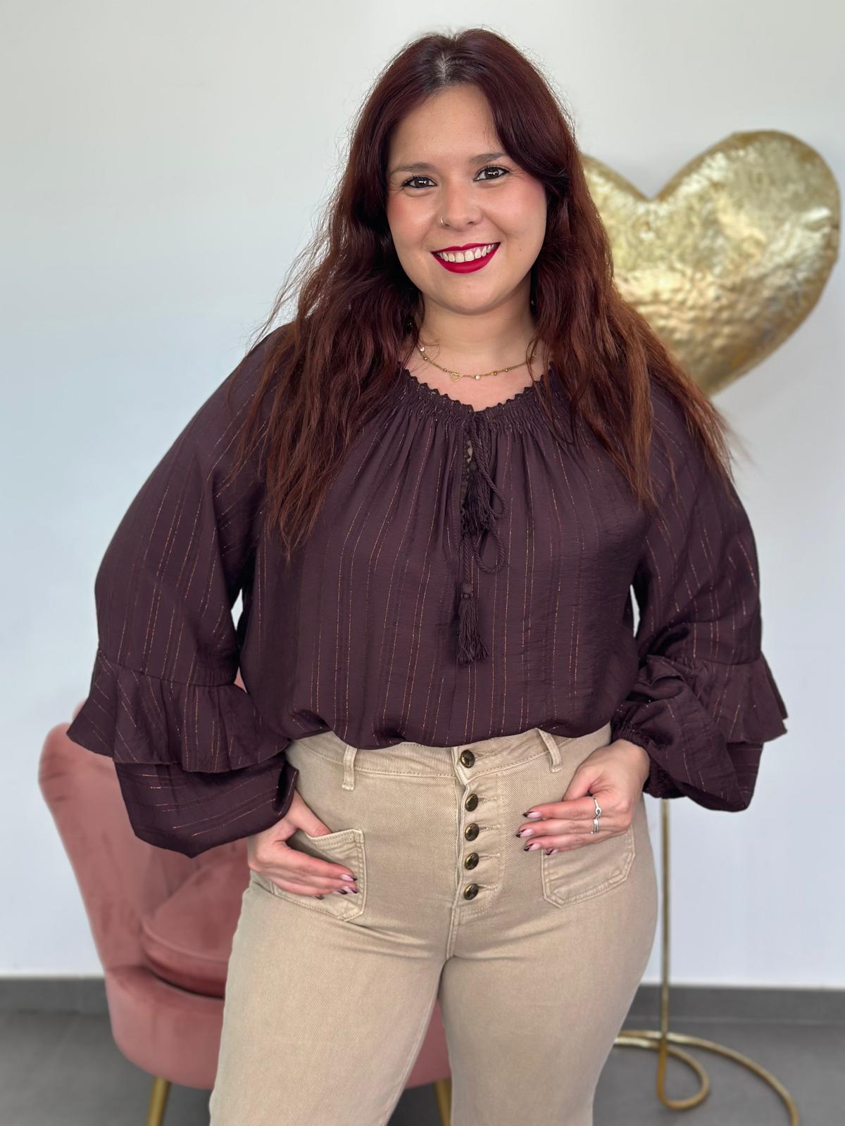 Blusa Gala berenjena