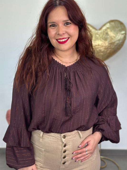 Blusa Gala berenjena