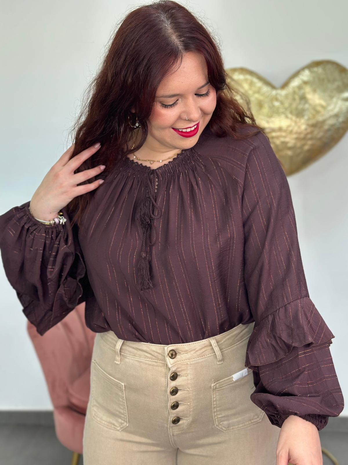 Blusa Gala berenjena