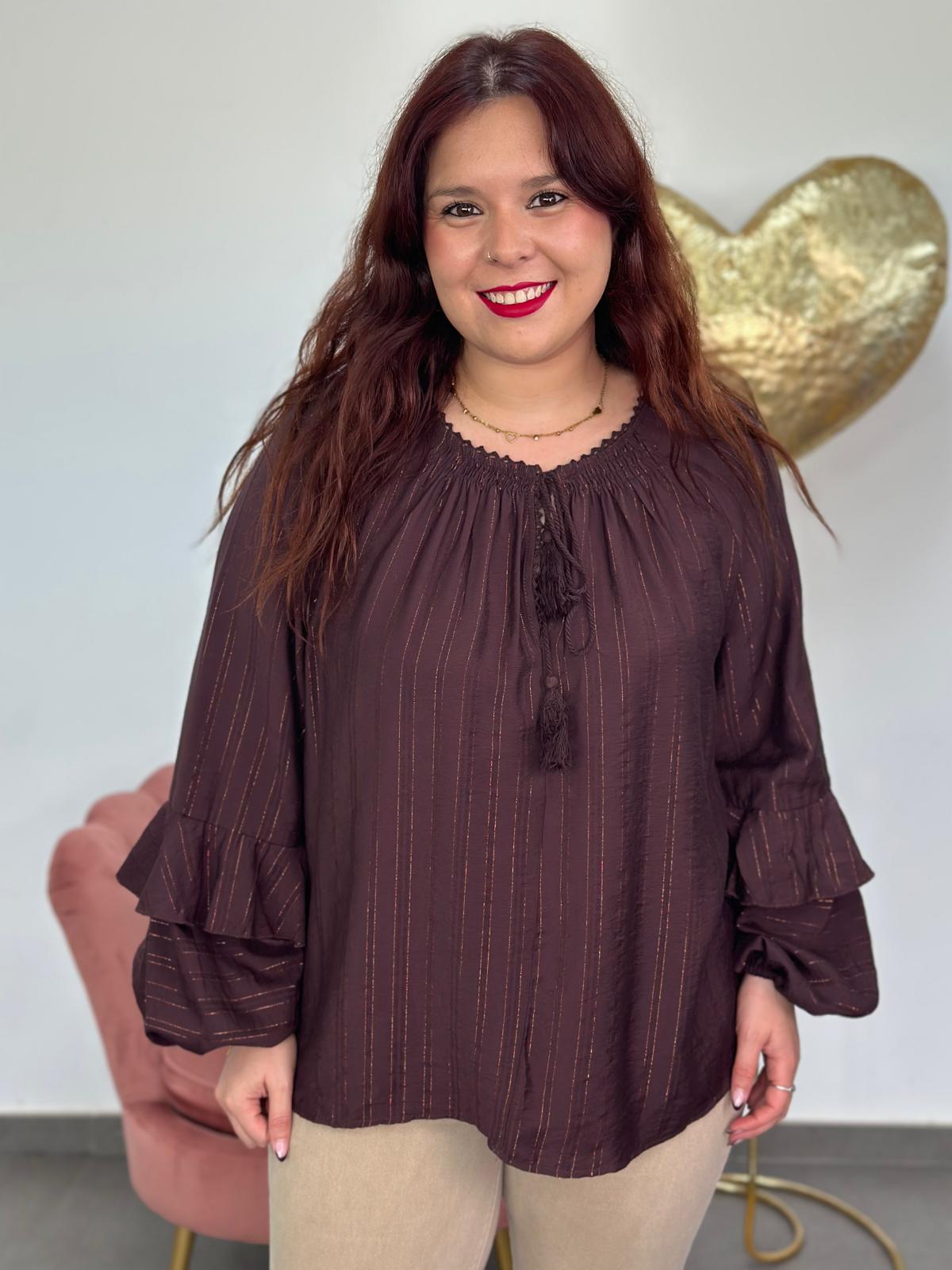 Blusa Gala berenjena