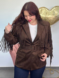 Chaqueta Flecos efecto antelina
