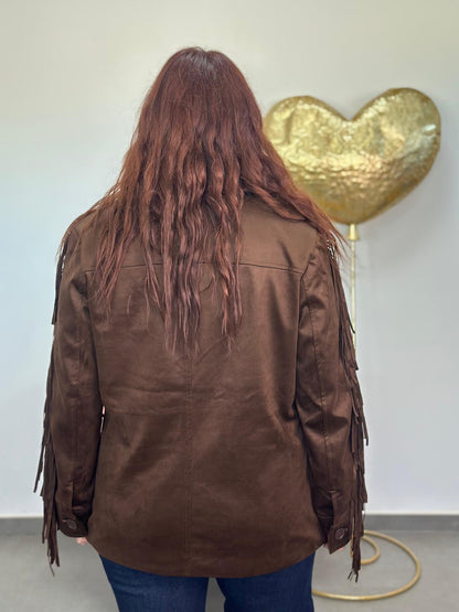 Chaqueta Flecos efecto antelina