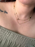 Collar doble corazones